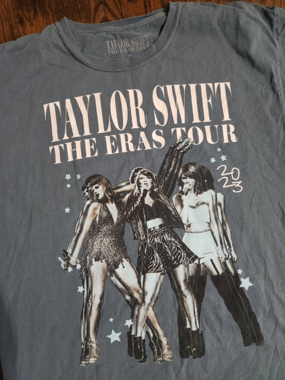Taylor Swift The Eras Tour 2023 Shirt Slate Blue size XL